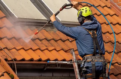 Démoussage et hydrofuge de toiture à Courtine